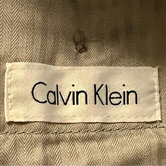 Calvin Klein Men's Sateen Casual Pants Nocturnal‎ Blue 34x31.5” Cotton Office - Picture 2 of 11